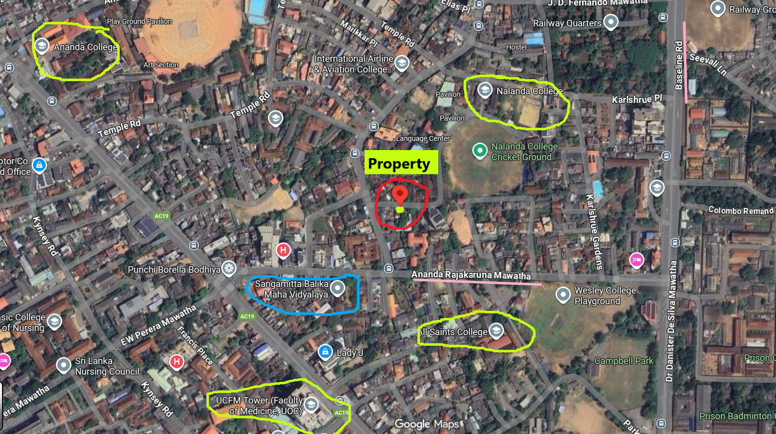 Land for Sale in Borella North, Colombo 10